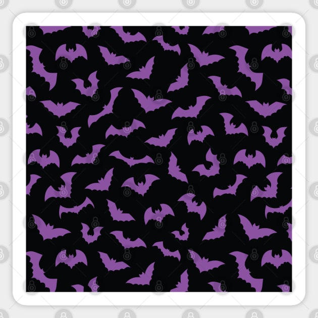 Purple bats goth Sticker by UniFox